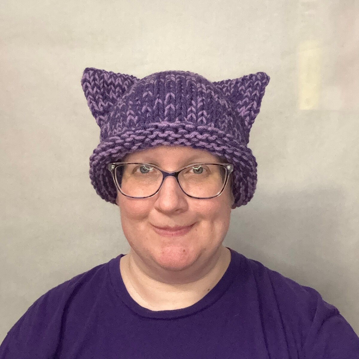 Cat-Ear Hat: Purple and Amethyst - Image 6
