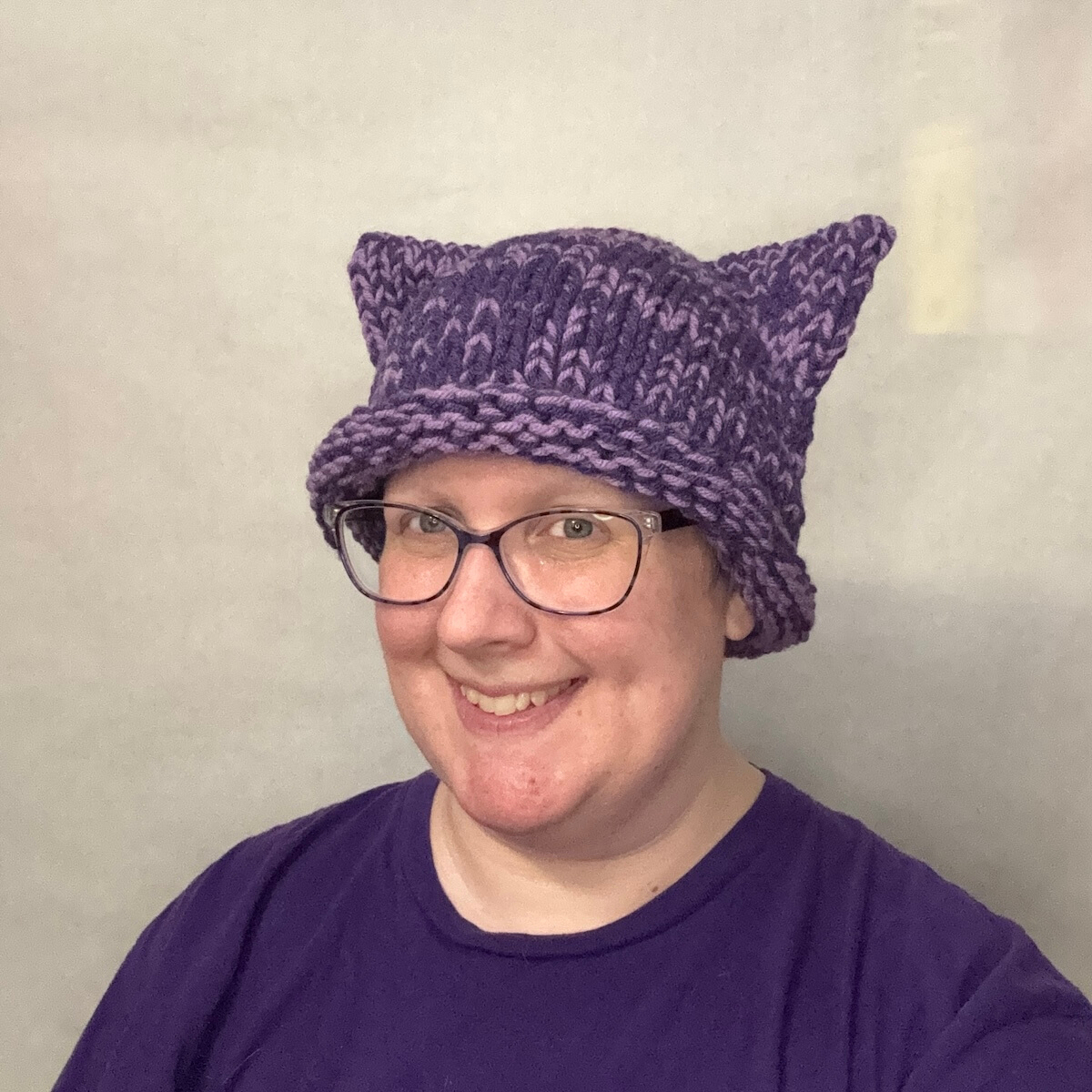 Cat-Ear Hat: Purple and Amethyst - Image 7