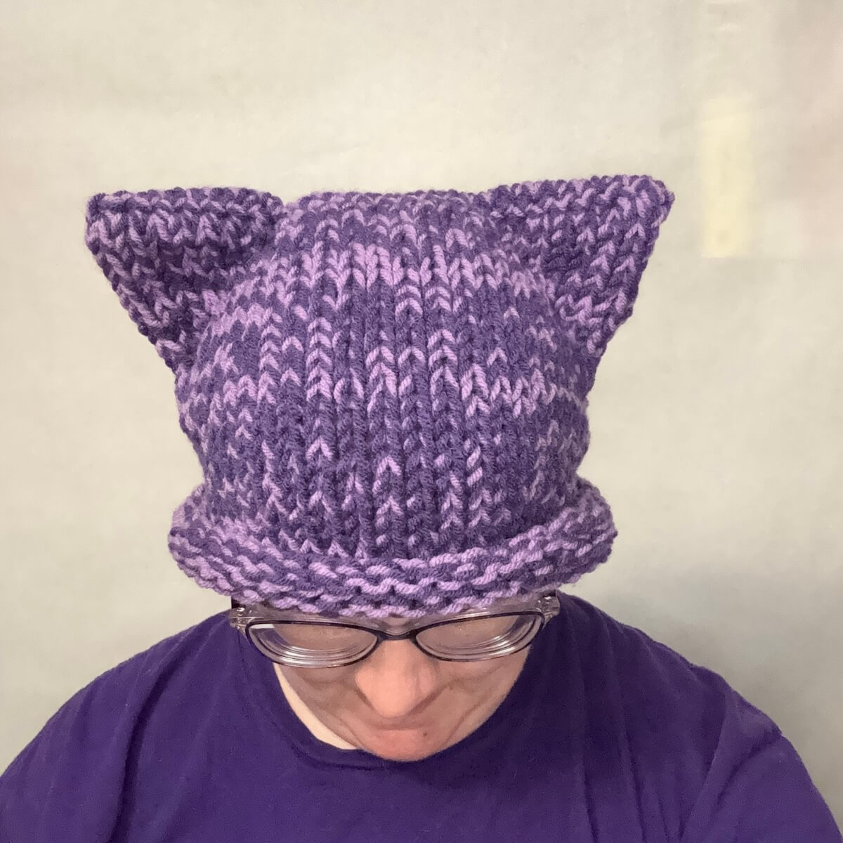 Cat-Ear Hat: Purple and Amethyst - Image 8