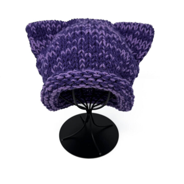 Cat Ear Beanie: Purple and Amethyst - Image 3