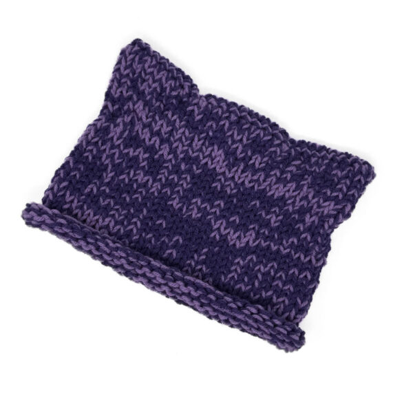 Cat Ear Beanie: Purple and Amethyst - Image 2