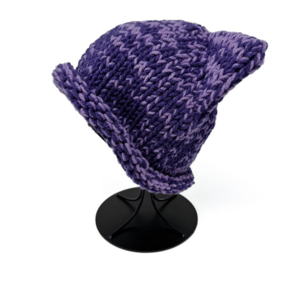 Cat Ear Beanie: Purple and Amethyst - Image 5