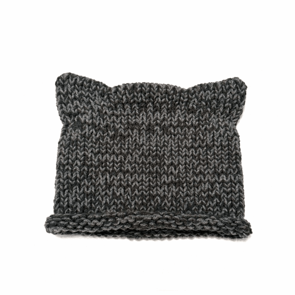 Cat-Ear Hat: Charcoal and Gray