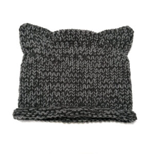 Cat-Ear Hat: Charcoal and Gray