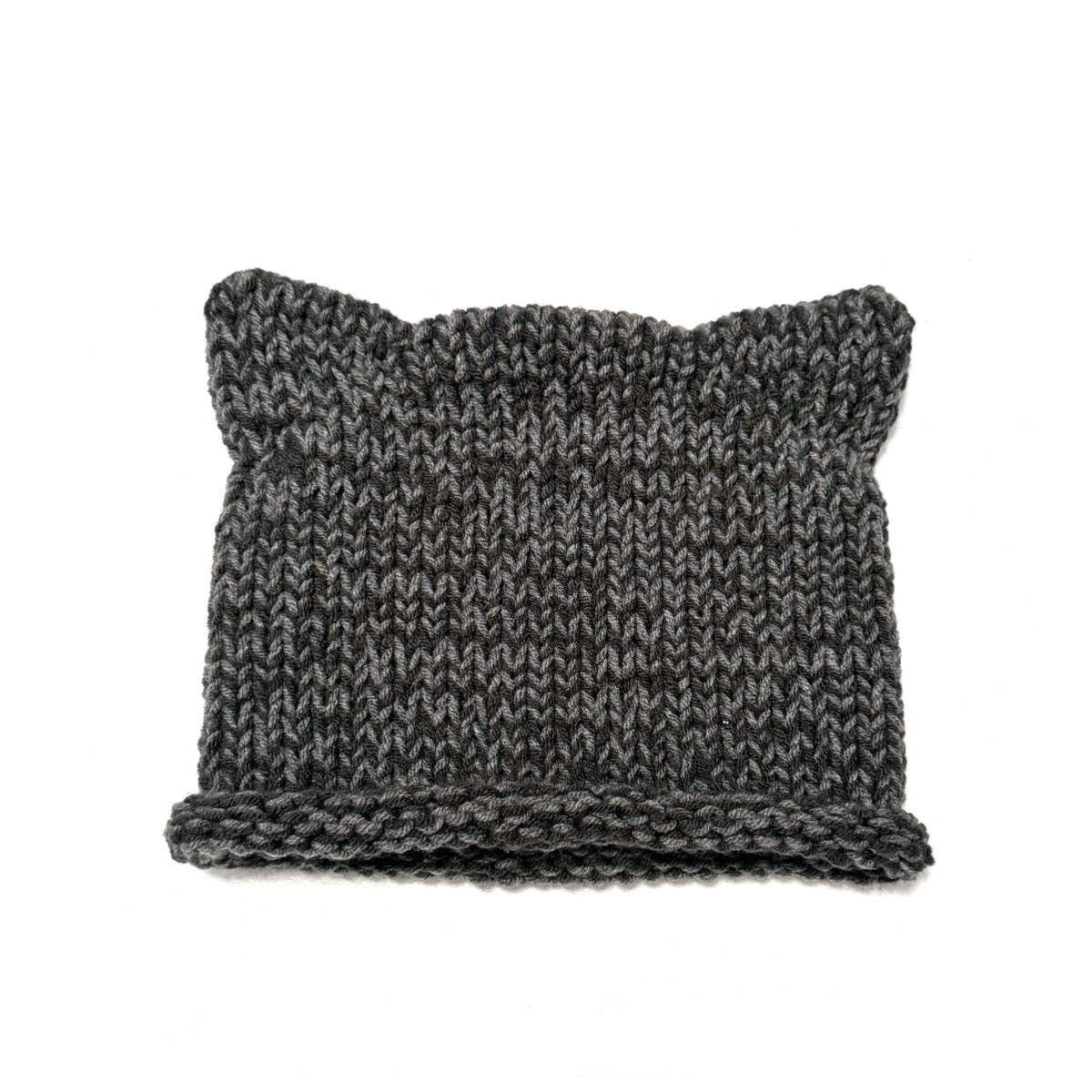 Cat-Ear Hat: Charcoal and Gray