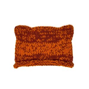 Cat-Ear Hat: Orange and Brick